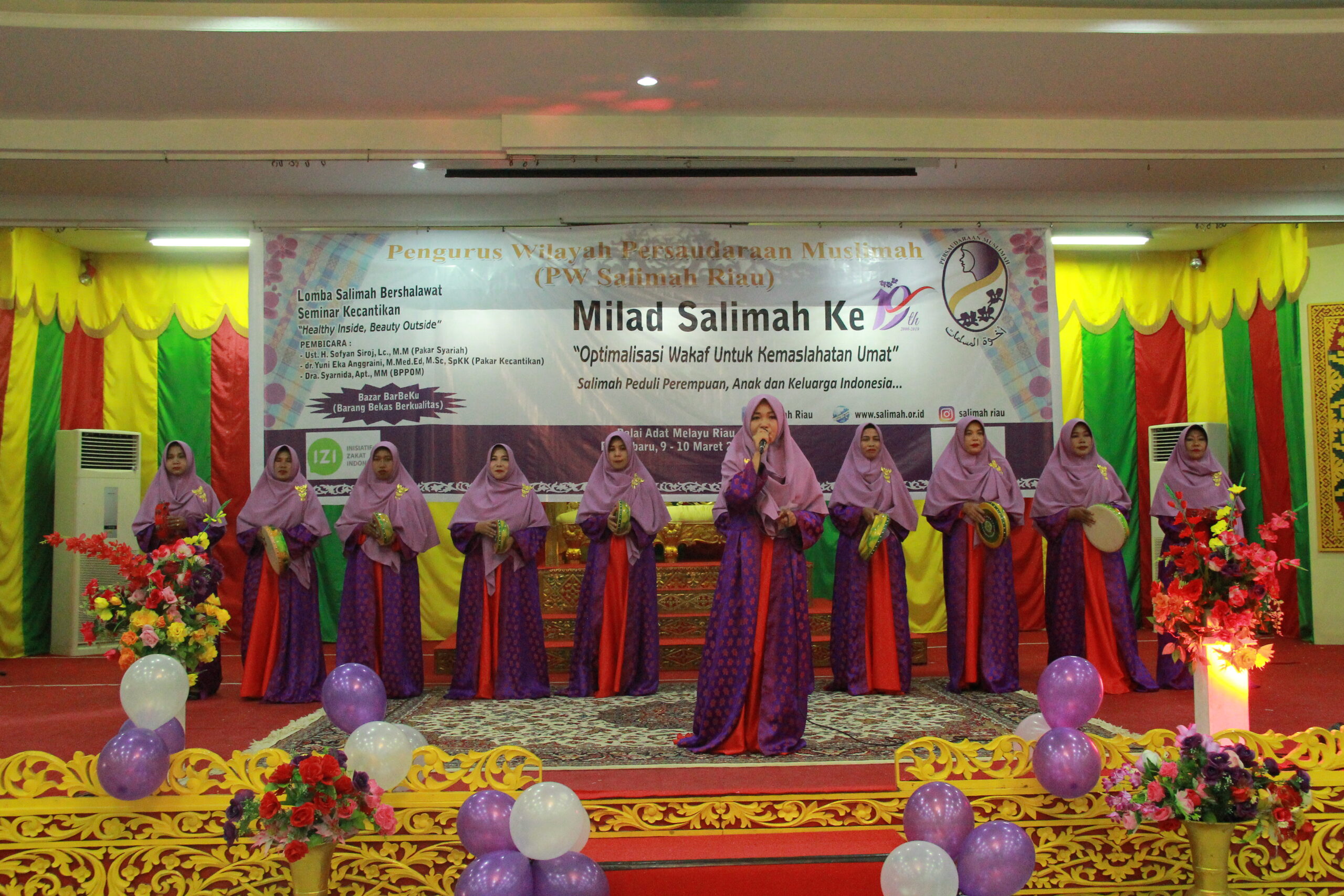 PW Salimah Riau Bershalawat dan gelar Seminar Kecantikan