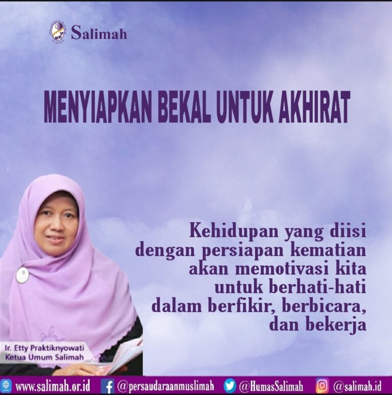 Menyiapkan bekal untuk akhirat