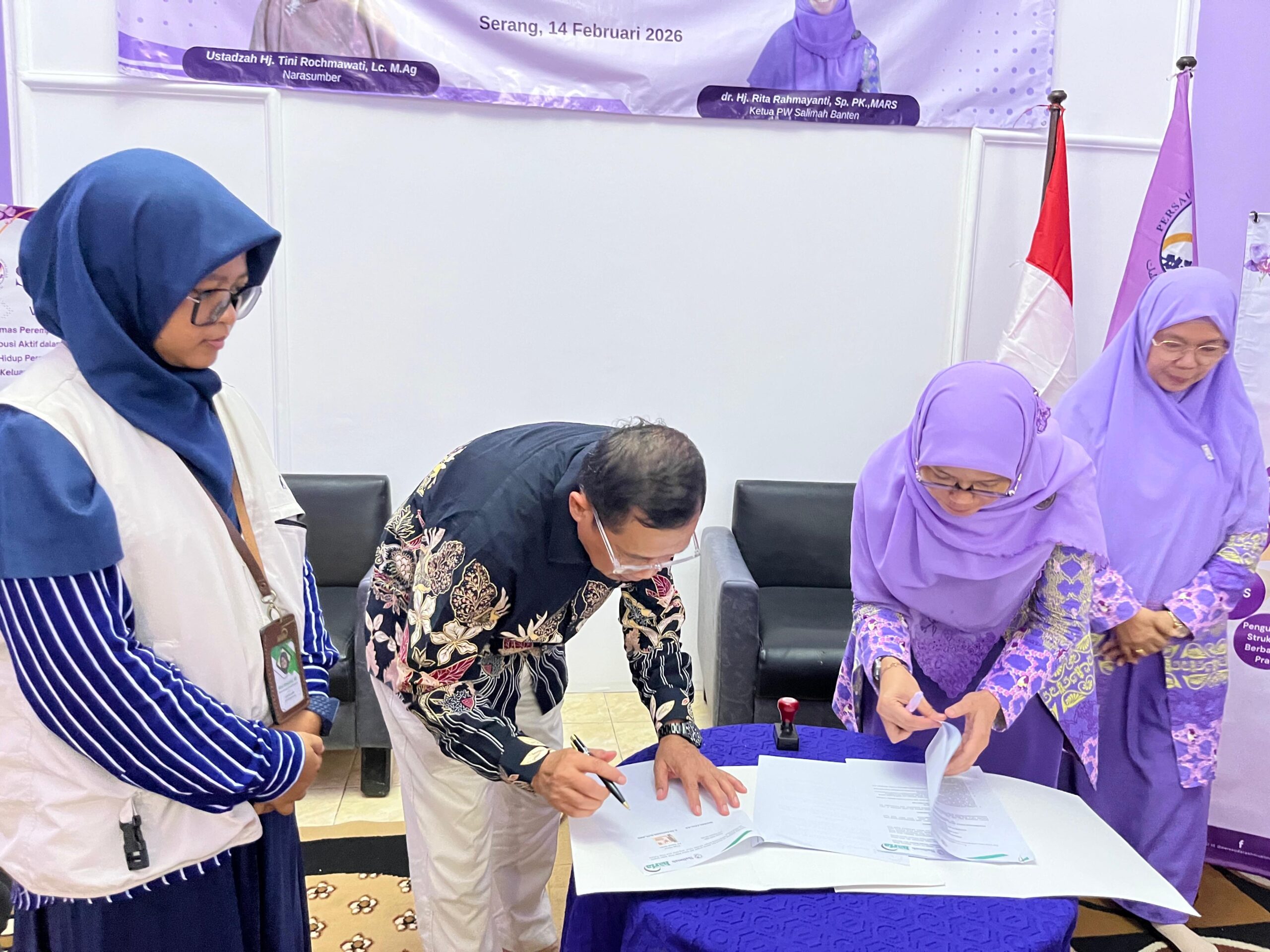 Salimah Banten Tandatangani MOU dengan LAZ Harfa