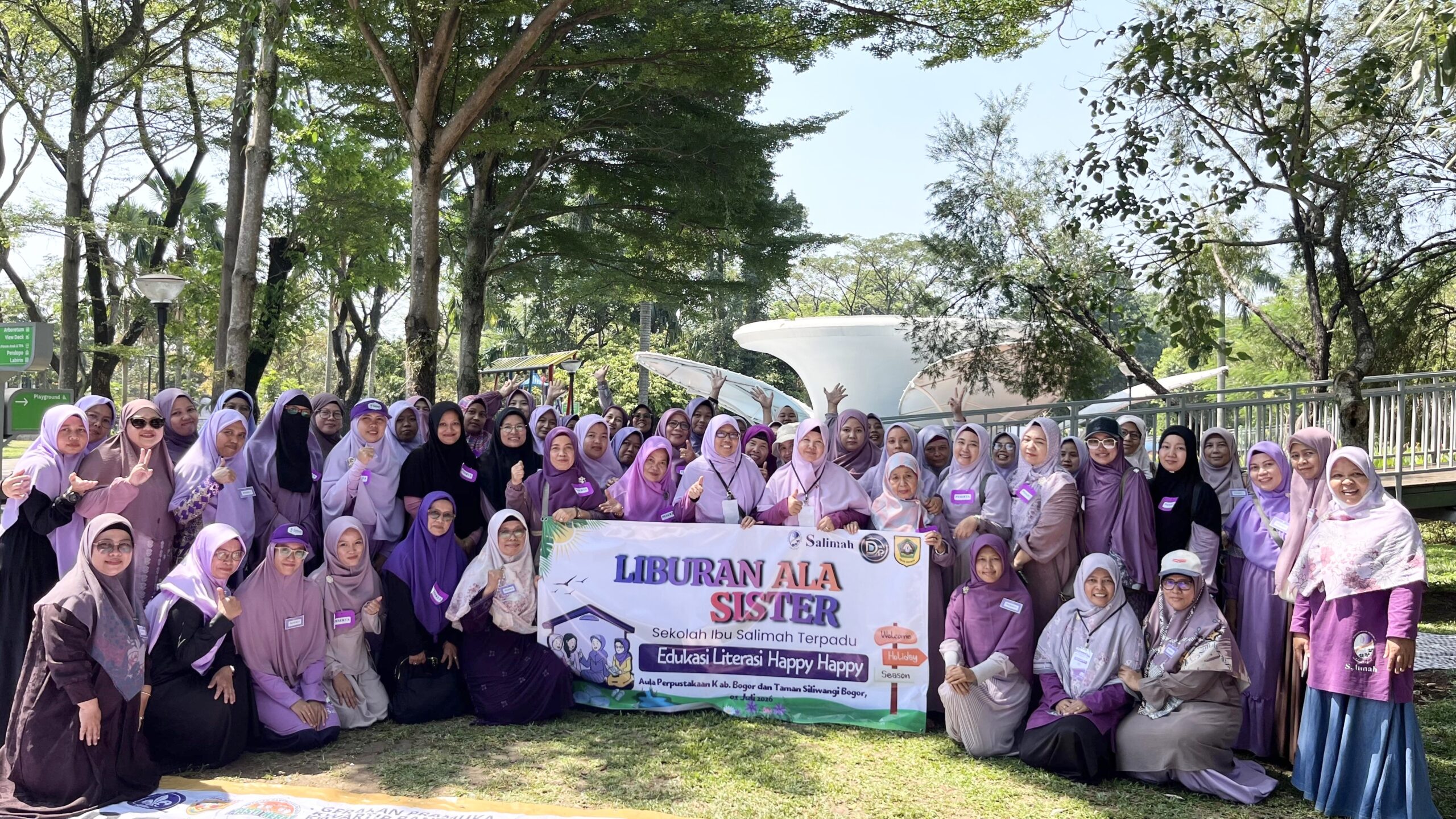 Edukasi Gizi dan Literasi Warnai Liburan Sister Salimah Bogor